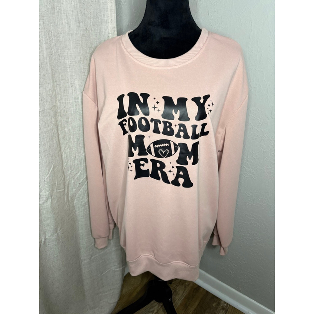Pink Football Mom Era Sweatshirt 2XL NWOT